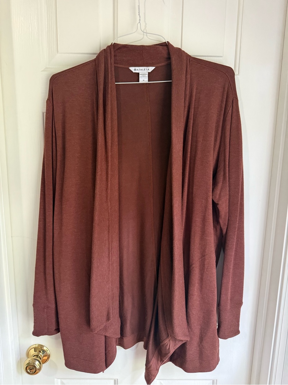 Athleta Wrap Cardigan in Deep Brown